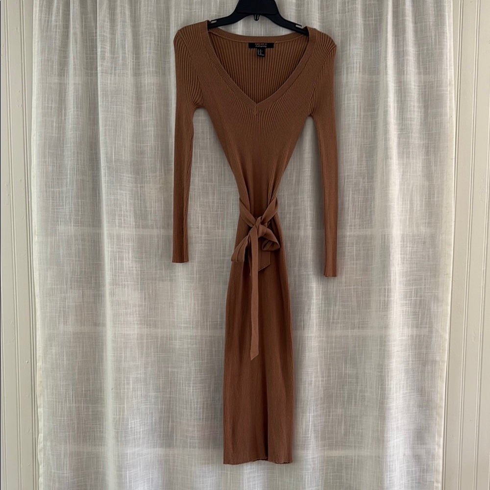 Forever 21 Brown Knit Dress